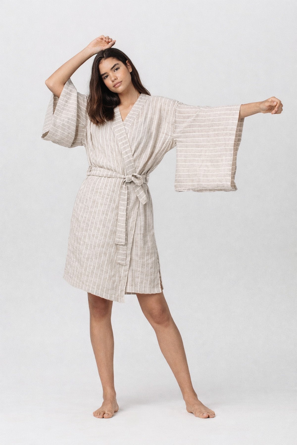 Japon Keten Kimono